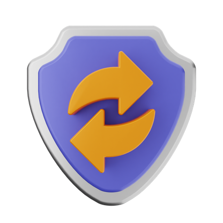 Refresh Shield Protection  3D Icon