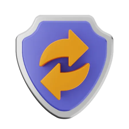 Refresh Shield Protection  3D Icon