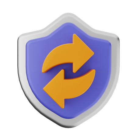 Refresh Shield Protection  3D Icon