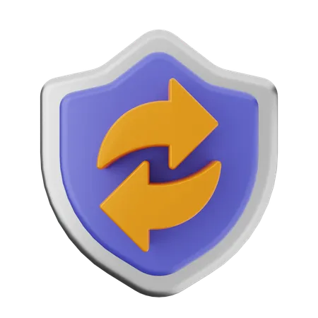 Refresh Shield Protection  3D Icon