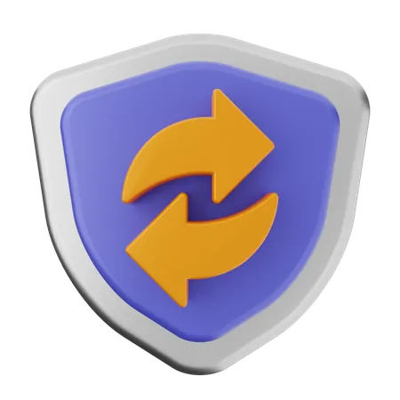 Refresh Shield Protection  3D Icon