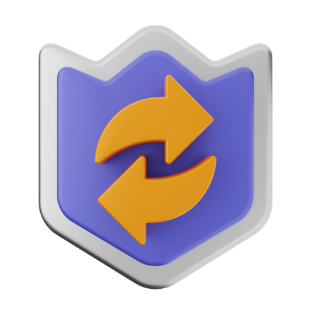 Refresh Shield Protection  3D Icon