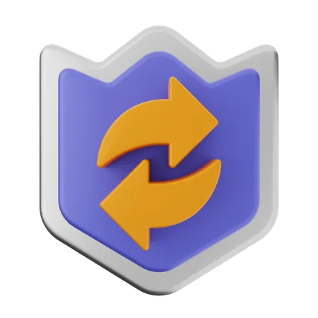 Refresh Shield Protection  3D Icon