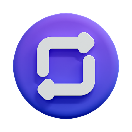 Refresh Sync Arrows  3D Icon