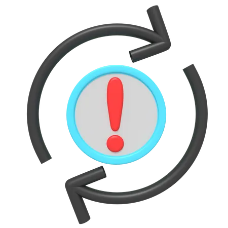 Refresh Warning  3D Icon