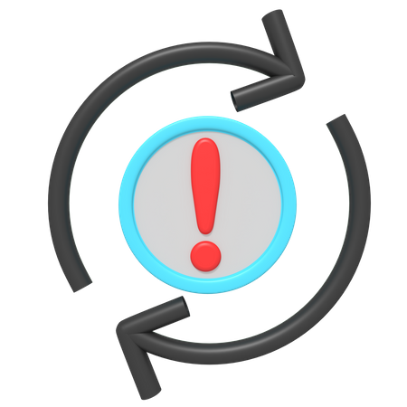 Refresh Warning  3D Icon