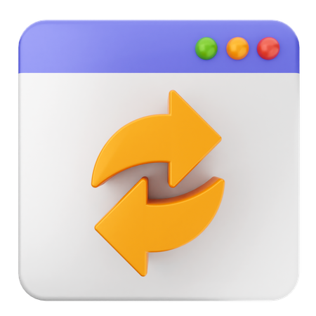 ウェブサイトを更新  3D Icon