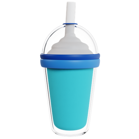 Refreshing Blue Milkshake  3D Icon