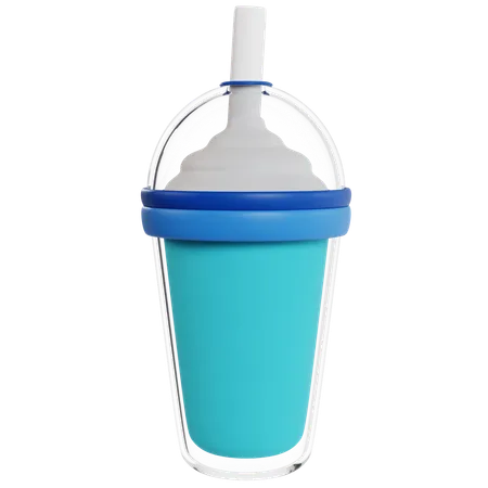 Refreshing Blue Milkshake  3D Icon