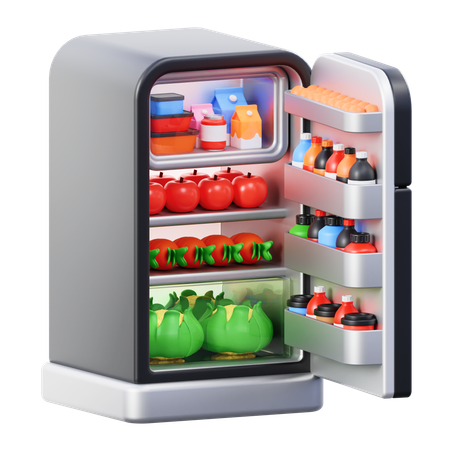 Refrigerador  3D Icon