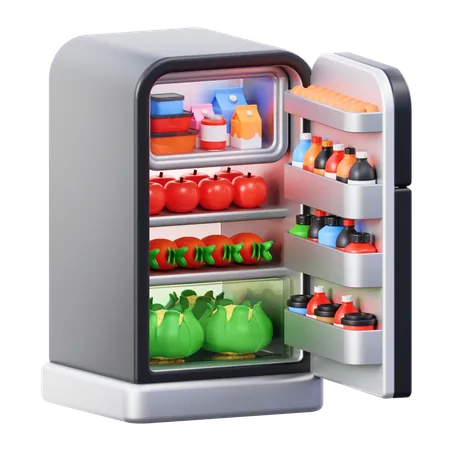 Refrigerador  3D Icon