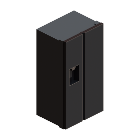 Refrigerador  3D Icon