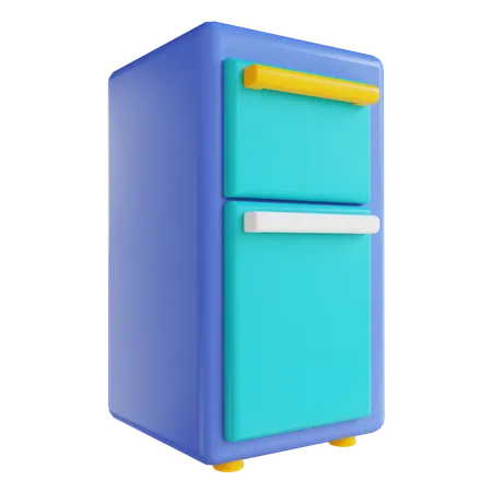 Refrigerador De Ilustracion 3 D 3D Icon