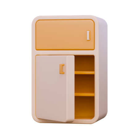 Refrigerador  3D Icon