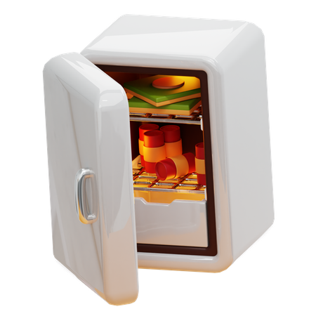 Refrigerador  3D Icon