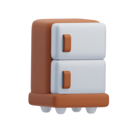 Refrigerador  3D Icon