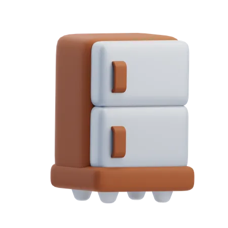 Refrigerador  3D Icon