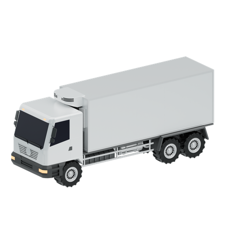 Refrigerated Truck  3D Icon