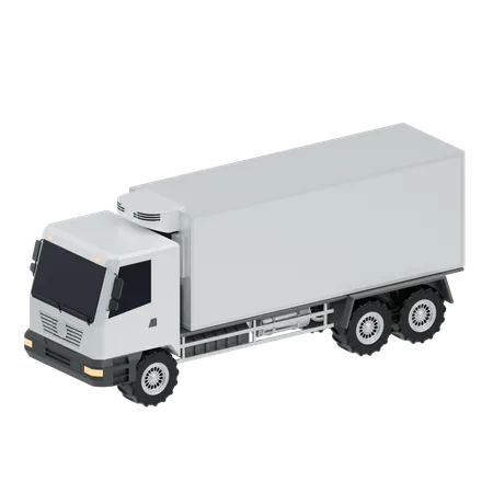 Refrigerated Truck  3D Icon