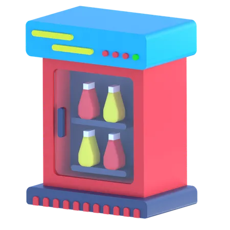 Refrigerated Vending Machine  3D Icon
