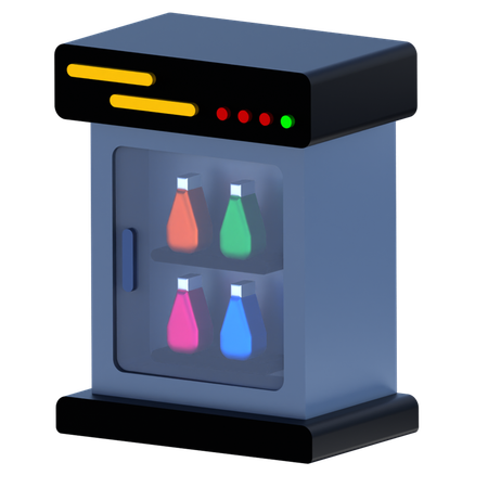 Refrigerated Vending Machine  3D Icon