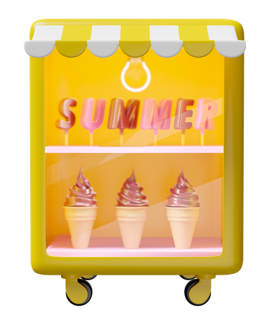 Réfrigérateur à glace  3D Icon