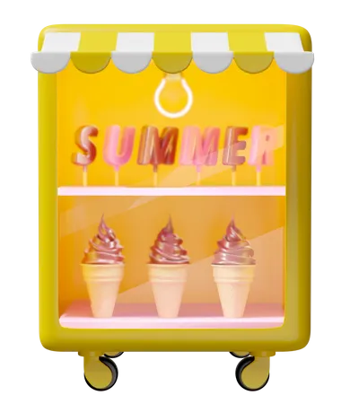 Réfrigérateur à glace  3D Icon