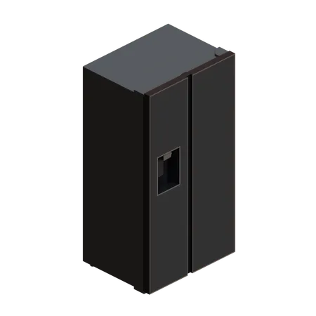 Refrigerator 3 D Design Element 3D Icon