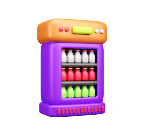 Refrigerator  3D Icon