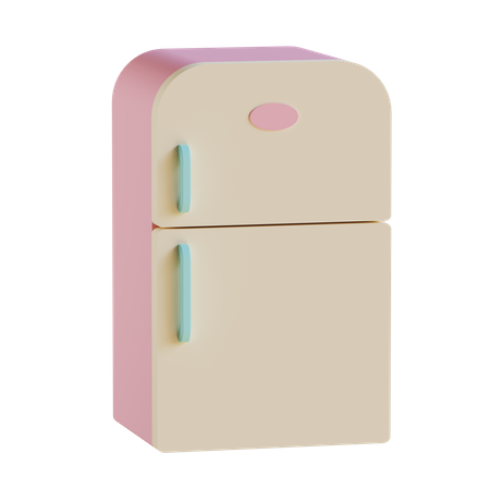 Refrigerator  3D Icon