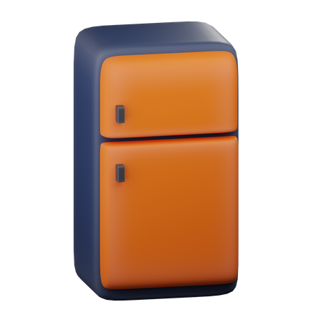 Refrigerator  3D Icon