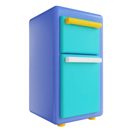 Refrigerator  3D Icon