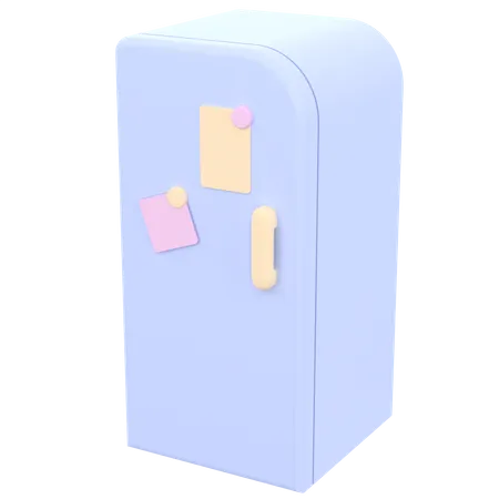 3 D Refrigerator For Home Furnishings 3D Icon