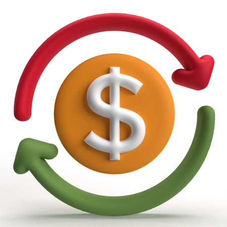 환불하다  3D Icon