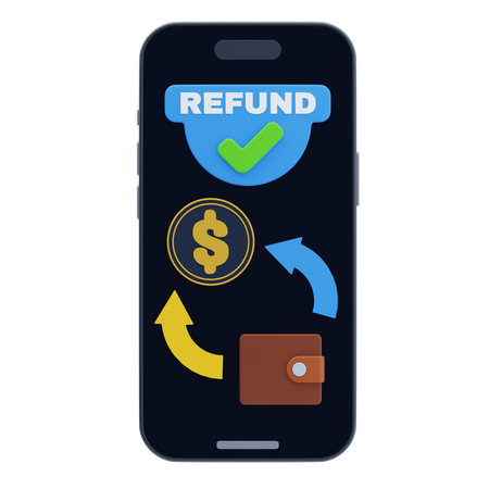 Refund Process  3D Icon