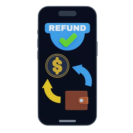 Refund Process  3D Icon