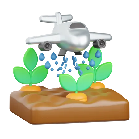 Regando plantas  3D Icon