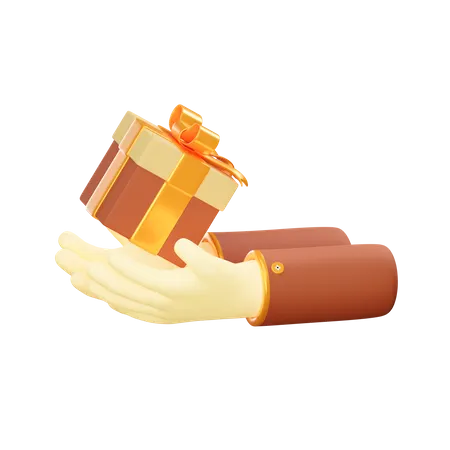 Dar regalos  3D Icon