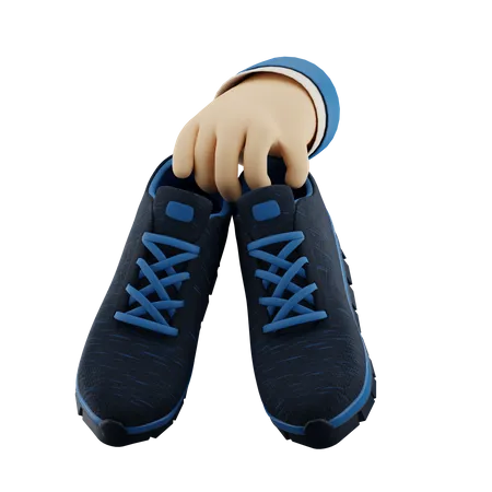 Segundo Estilo De Paquete De Zapatos Zapatos Deportivos Con Ilustracion 3 D Para Hombres 3D Icon