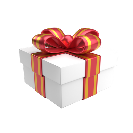 Regalo blanco  3D Icon