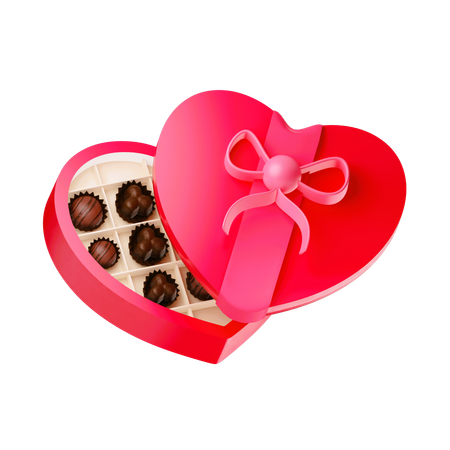 Regalo de chocolate  3D Icon