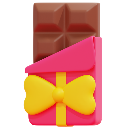 Regalo de chocolate  3D Icon