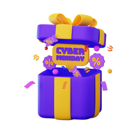 Regalo del lunes cibernético  3D Icon