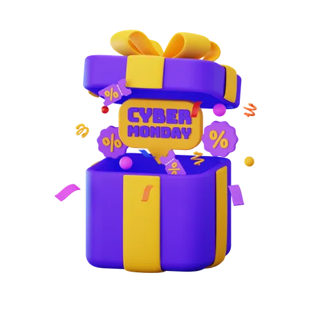 Regalo del lunes cibernético  3D Icon