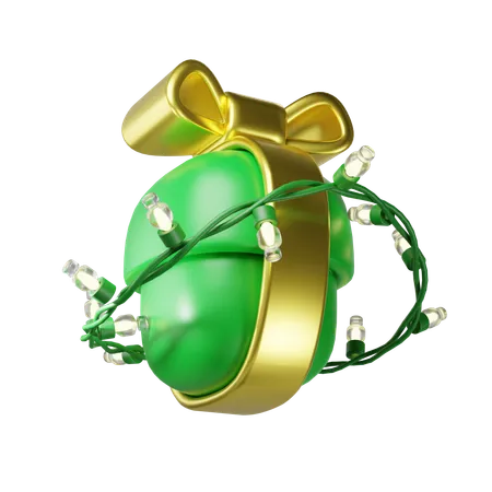 Regalo con luces navideñas  3D Icon