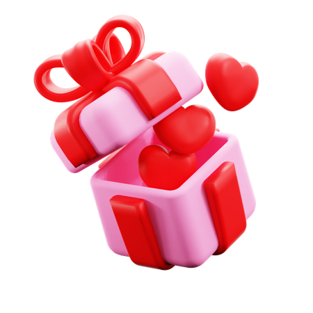 Regalo de amor  3D Icon