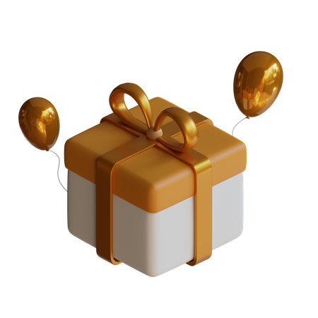 Regalo de año nuevo  3D Icon