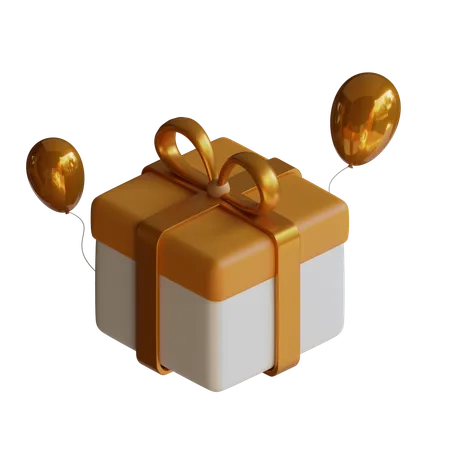 Regalo de año nuevo  3D Icon