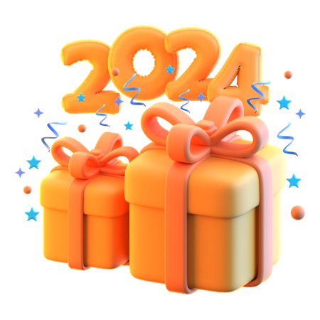 Regalo de año nuevo  3D Icon