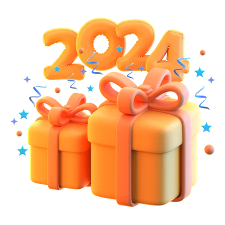 Regalo de año nuevo  3D Icon